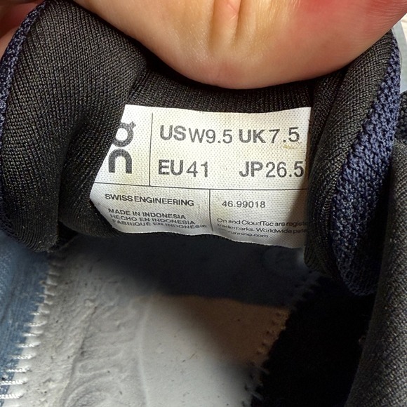 On Cloudrunner Chambray Midnight Blue Womens 9.5 - Picture 5 of 6